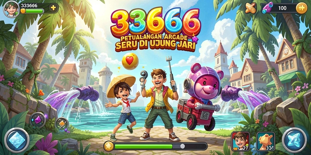 Tampilan gameplay seru dari 333666 dengan level penuh tantangan.