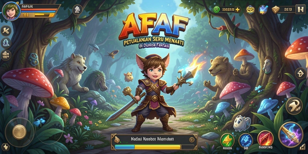 Tampilan gameplay AFAF yang menggugah semangat petualangan.