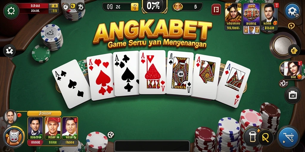 Tampilan menarik gameplay Domino di ANGKABET.