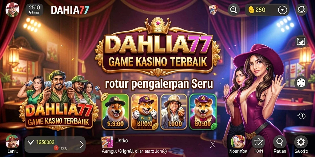 Screenshot gameplay Kasino DAHLIA77 yang menarik dan interaktif.