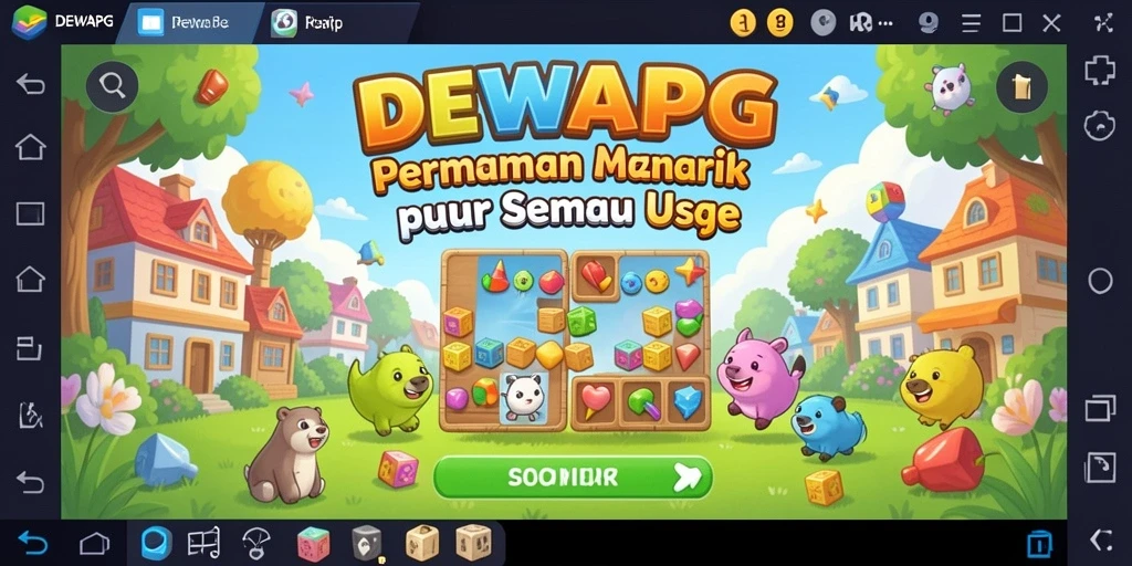 Tangkapan layar DEWAPG menunjukkan gameplay Puzzle yang seru dan menantang.
