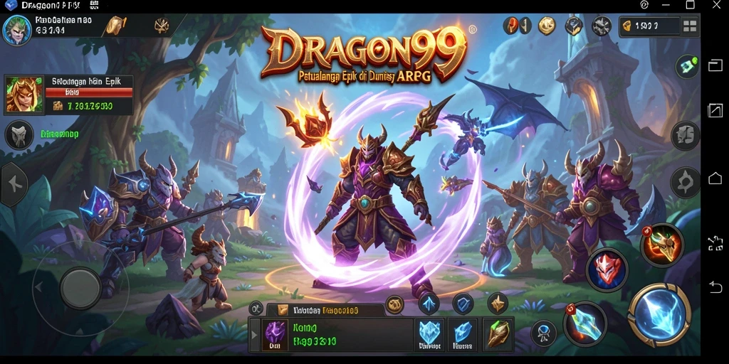 Tampilan gameplay seru dari DRAGON99 yang memukau.