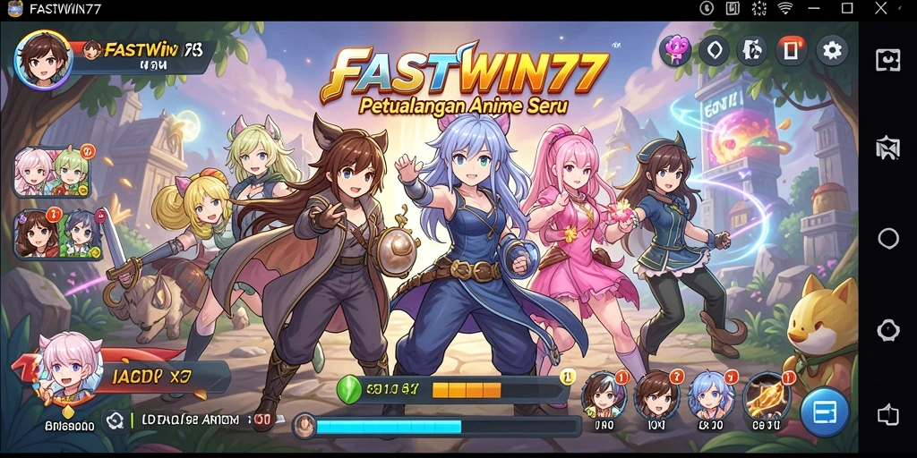 Gameplay menakjubkan dari FASTWIN77 dengan karakter Anime.