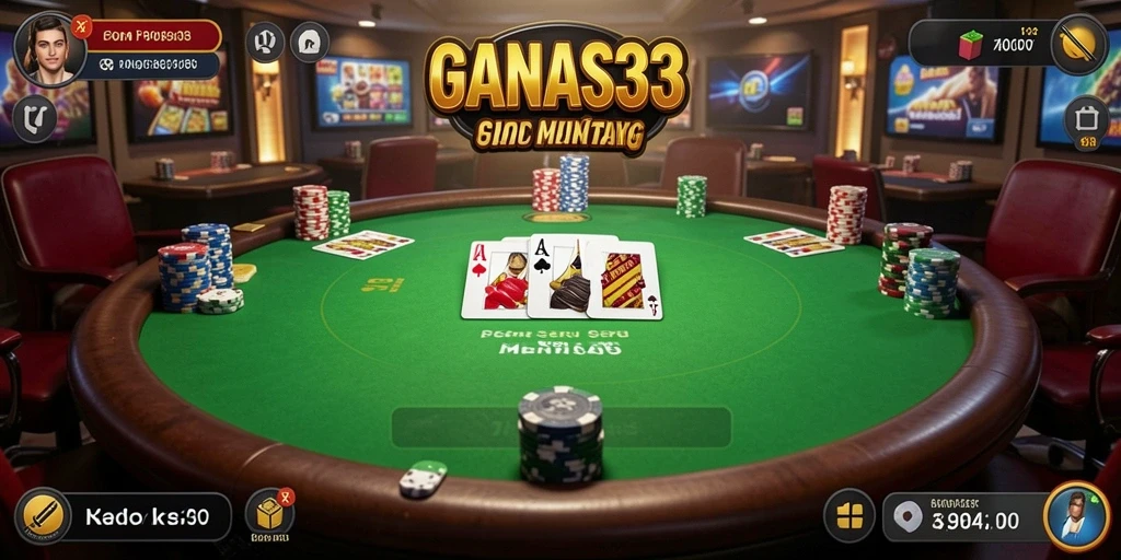 Tampilan menarik saat bermain Poker di GANAS33.