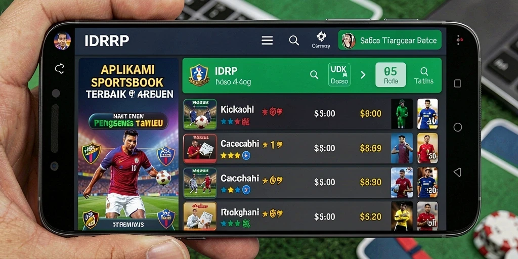 Tampilan gameplay taruhan olahraga di IDRRP.