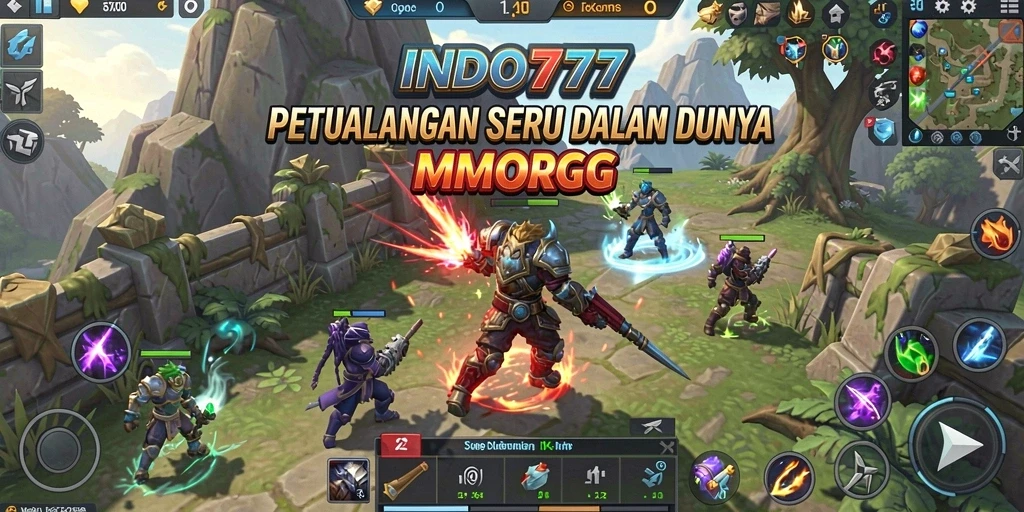 Gameplay INDO777 yang seru dan penuh aksi dalam dunia MMORPG.