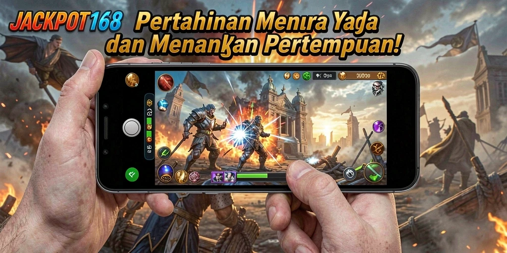 Gameplay menantang di JACKPOT168 dengan menara dan musuh yang beragam.