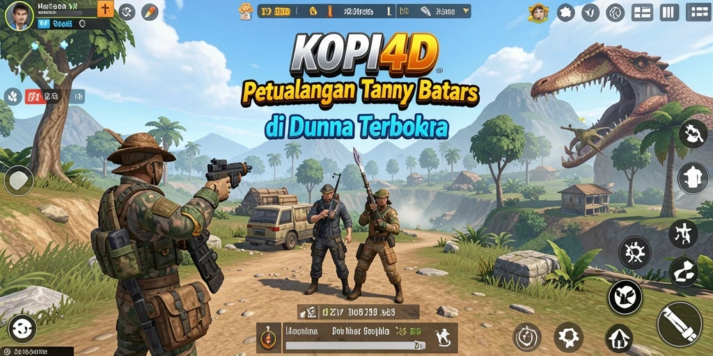 Tampilan gameplay KOPI4D yang menampilkan eksplorasi dunia terbuka.