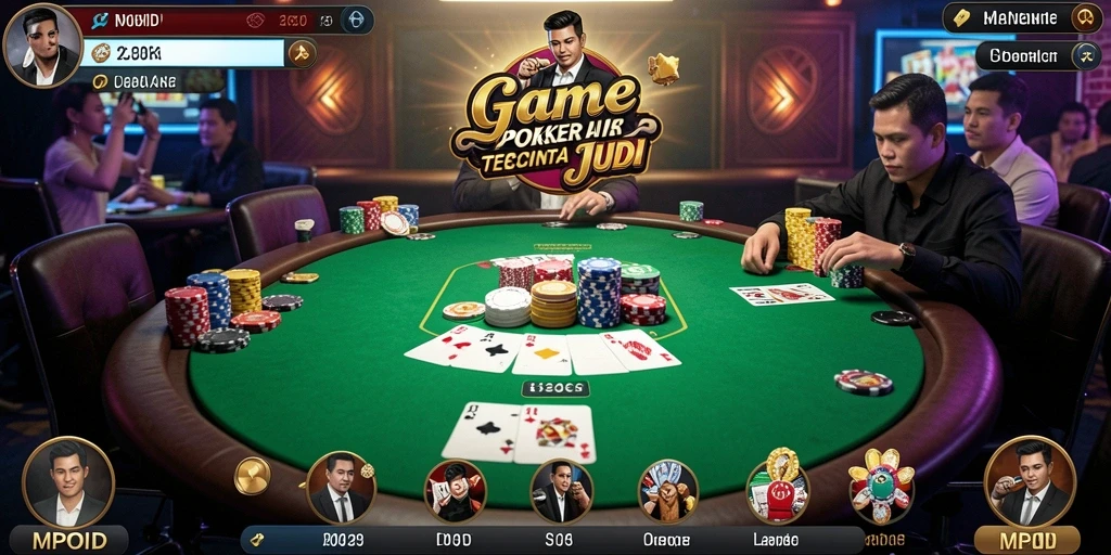 Tampilan gameplay Poker yang menarik di MPOID.