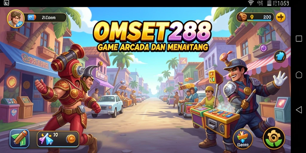 Screenshot menunjukkan gameplay seru dan dinamis dari OMSET288.