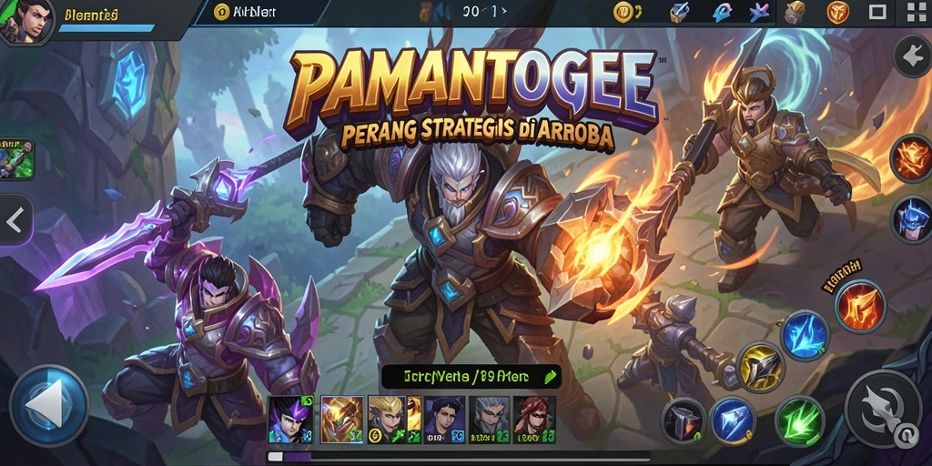 Tampilan gameplay menarik dari PAMANTOGEL dengan aksi pertempuran intens.