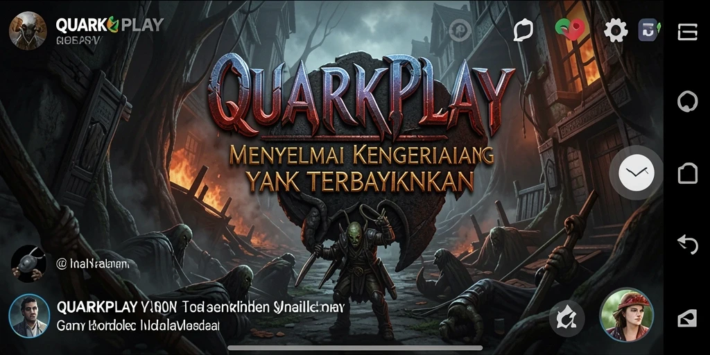 Gameplay QUARKPLAY yang menyeramkan dan menegangkan.
