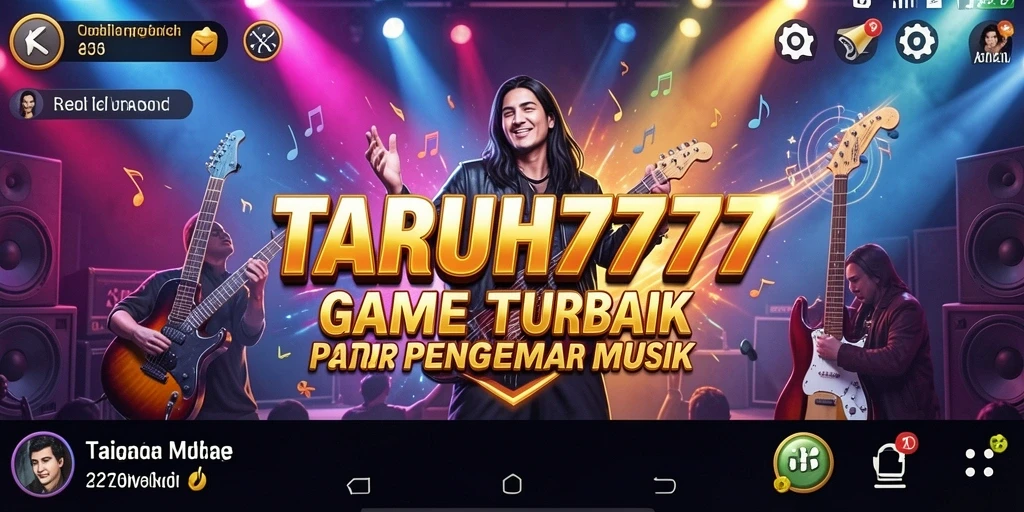 Screenshot TARUH777 menampilkan pengalaman gameplay musik yang seru.